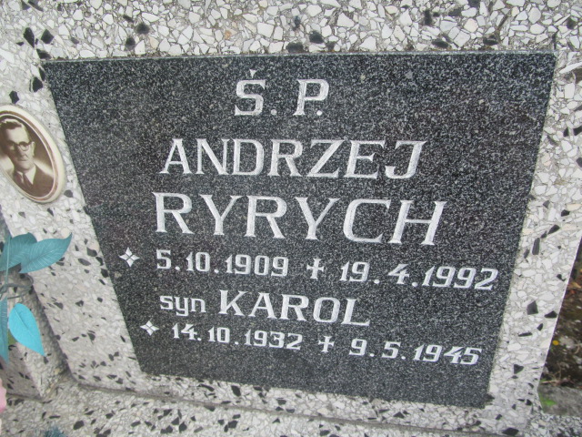 Karol Ryrych 1932 Grodziec - Grobonet - Wyszukiwarka osób pochowanych