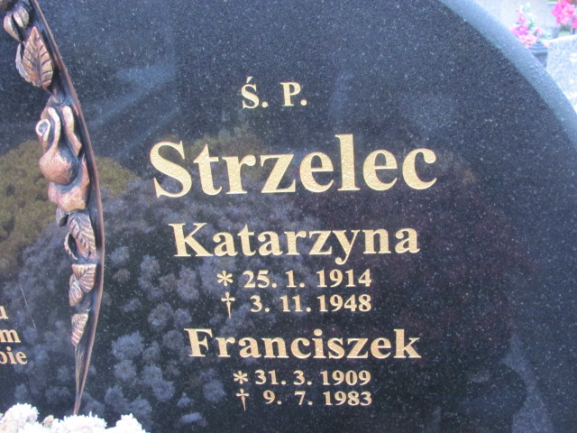 Katarzyna Strzelec 1914 Grodziec - Grobonet - Wyszukiwarka osób pochowanych