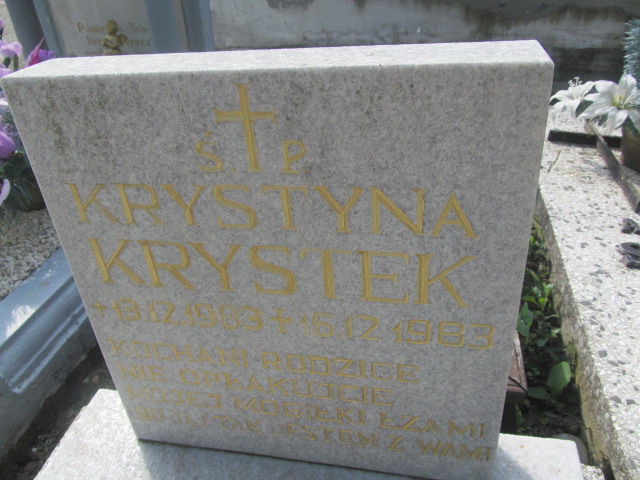 Krystyna Krystek 1983 Grodziec - Grobonet - Wyszukiwarka osób pochowanych