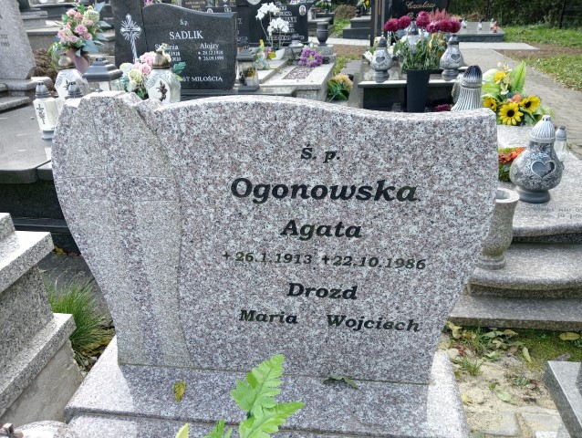 Agata Ogonowska 1913 Grodziec - Grobonet - Wyszukiwarka osób pochowanych